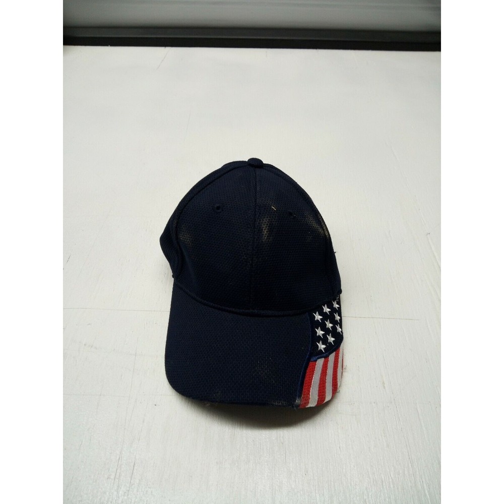 2004 Rock Point United States American Flag, Embroidered, 2004, Black Sm/M Fitte